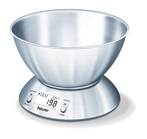 Beurer Ks 54- Bilancia Da Cucina Con Ciotola In Acciaio Inox