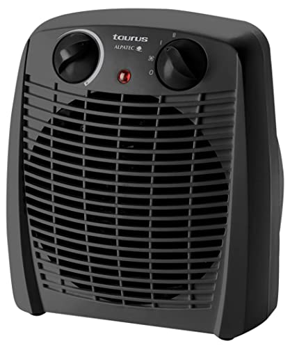 Taurus Gobi-Heater, Termoventilatore, Silenzioso, 2000 W, Termostato Regolabile, Funzione Di Ventilazione, 2 Posizioni Di Calore, Maniglia Per Il Tras