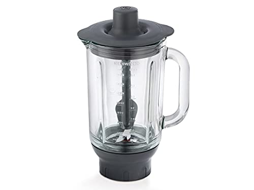 Kenwood Kah359Gl Accessorio Frullatore Per Impastatrici Planetarie, In Vetro Thermoresist, Lame In Acciaio Inox Facilmente Removibile, Capacità 1,6L,