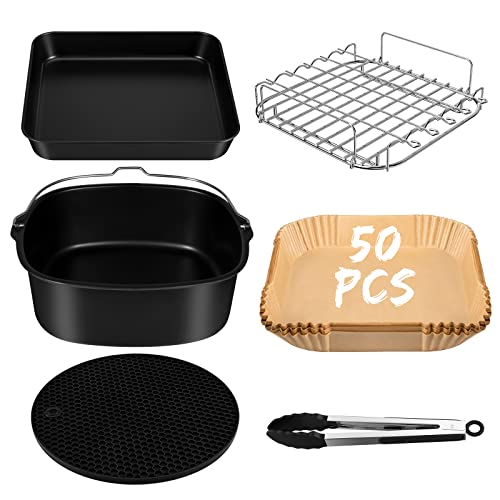 Accessori Friggitrice Ad Aria Quadrata Cosori Da 5,5 Litri, Teglia Carta Forno Xxl