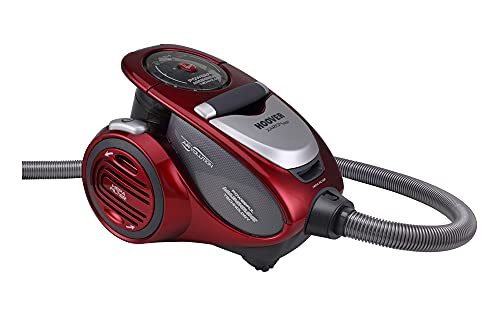 Hoover Xarion Pro Xp81_Xp25011 Aspirapolvere A Traino, Senza Sacco, Multiciclonico, Spazzola Parquet, Filtro Hepa, 800W, Rosso