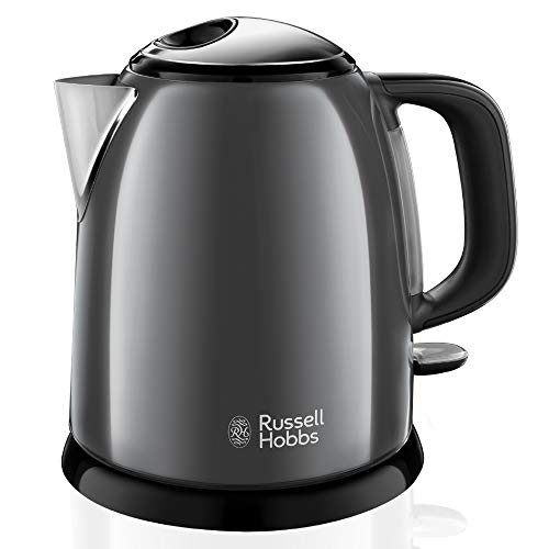 Russell Hobbs Bollitore Acqua Elettrico, 1 L, 2400 W, Compatto, 3 Tazze, Ebollizione Rapida, Filtro Anticalcare Rimovibile E Lavabile, Bollitore Da Vi