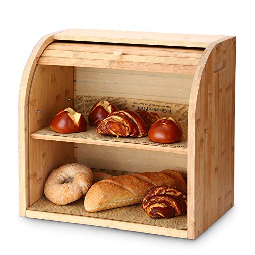 G.A Homefavor Portapane In Bambù 38 X 25 X 36Cm