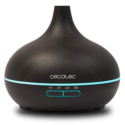 Cecotec Pure Aroma 300 Yin Umidificatore Ad Ultrasuoni E Diffusore Di Aromi 300 Ml, Timer Fino A 6 Ore, 7 Colori Led, Funzione Aromaterapia