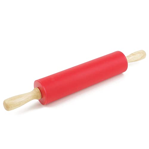 Remeel Mattarello Silicone Con Maniglia In Legno Superficie Antiaderente