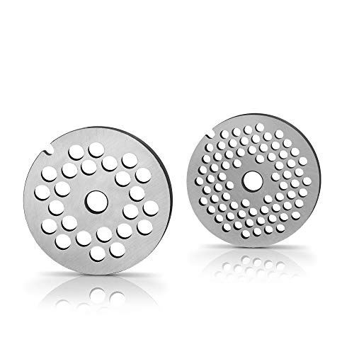 Bosch Dischi Forati Per Tritacarne Per Mum4 E Mum5 Accessori Per Robot Da Cucina, Metallizzato, Argento