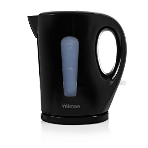 Tristar Wk-3384 Bollitore Elettrico 2200, Plastica, Nero, W, 1.7 Litri, Acciaio Inox