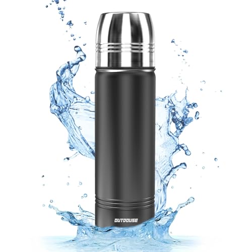 Thermo, Bottiglia Di Thermos, Bottiglia D'Acqua 100% Ermetica In Acciaio Inox Da 500 Ml, Bottiglia D'Acqua Isolata, Doppia Parete, Senza Bpa, Bottigli