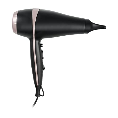Tristar Hd-2450 Asciugacapelli Tecnologia Agli Ioni, Funzione Cool Shot, Flusso D'Aria Forte E Maggiore Durata, Include Ugello Stretto E Diffusore, 22
