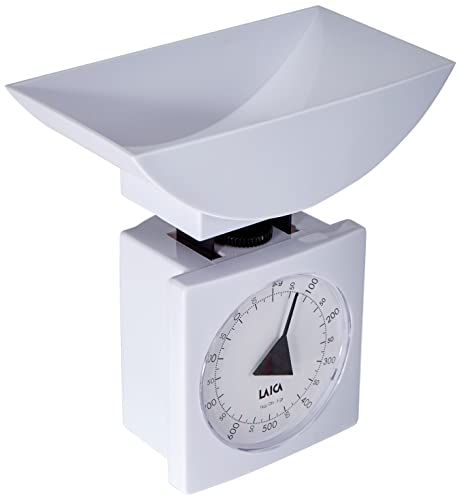 Laica K711 Bilancia Da Cucina Meccanica, 1 Kg, White, Plastica