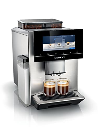 Siemens Macchina Da Caffè Eq900 Tq907D03, Controllo App, Display Full Touch, Modalità Barista, Riduzione Del Rumore, Fino A 10 Profili, Pulizia Automa