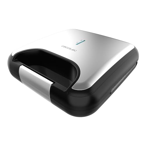 Cecotec Sandwichmaker Rock'Ntoast Classic +. 800 W, 2 Panini Con Finiture In Acciaio Inossidabile, Piastre Triangolari Con Rivestimento Antiaderente,