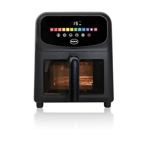 Rgv Friggitrice Ad Aria Fry Type 6 Air Window, 6 L, 12 Programmi, Antiaderente, Senza Olio, Per Arrostire, Cuocere, Riscaldare, Formato Famiglia, 1700