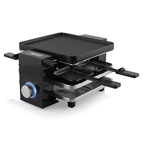 Princess Raclette Per 4 Persone Piano Black, 700 W, Nero