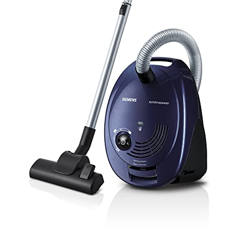 Siemens Vs06A111 - Aspirapolvere A Traino 4L, 600 W, Secco, Casa, Moquette, Pavimento Duro, Blu