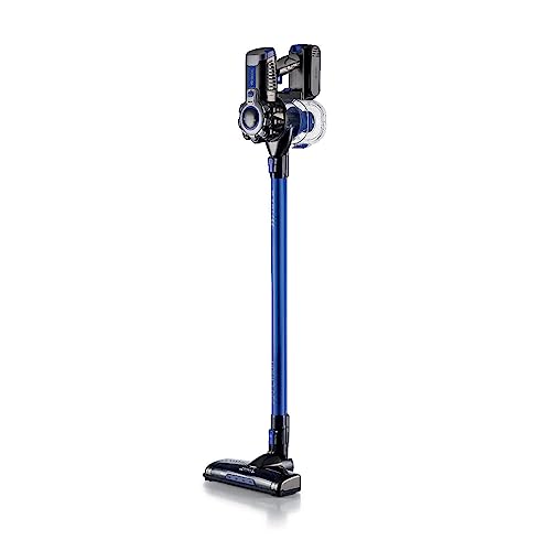 Ariete 22V Lithium 2722, Scopa Elettrica Cordless E Aspirabriciole, Alluminio, Blu, 120 W, 1 Liter