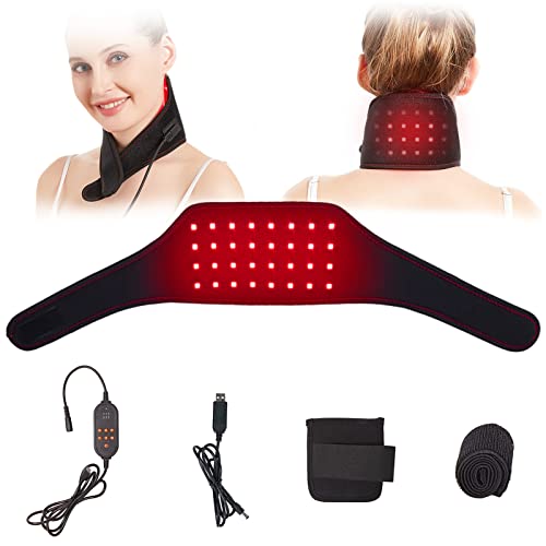 Jobyna Cintura Per Terapia Della Luce Rossa E Infrarossa Per Collo, Led 660Nm 850Nm Luce Rossa Terapia Lampada A Raggi Infrarossi, Red Light Therapy P