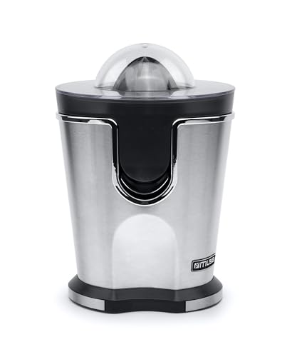 Muse Ms-10 Cp Power Juicer, Spremiagrumi In Acciaio Inox, Nero E Cromato, Alta Potenza Ed Efficienza, 160 W