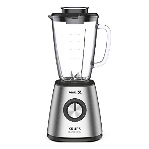 Krups Kb439D Blendforce 2 Mixer | 800 Watt | 5 Velocità | Funzione Pulsazioni | Contenitore In Vetro Termico Da 1,75 Litri (Volume Utile: 1,25 Litri)