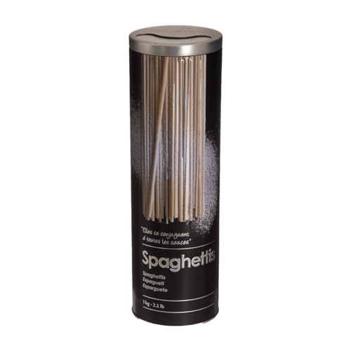 5Five - Scatola Per Spaghetti In Metallo "Black Edition" Nera