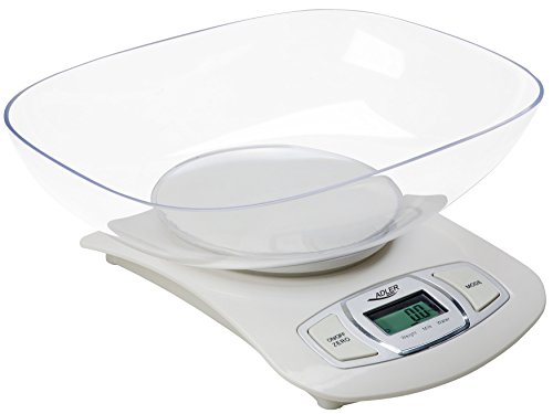 Adler Ad 3137W Da Tavolo Bilancia Da Cucina Elettronica Bianco