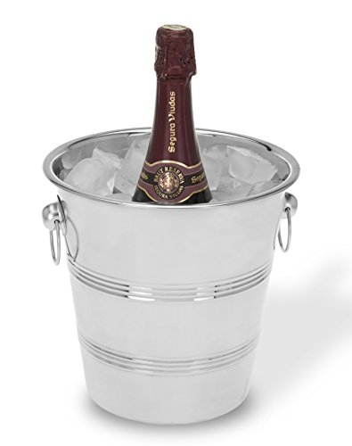 Viscio Trading 171429 Secchiello Ghiaccio Champagne Inox, 22 Cm