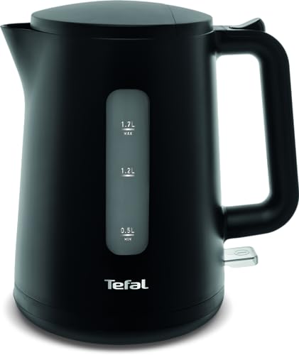 Tefal Ko2008 - Bollitore Principio Select | 2400 Watt | Serbatoio Acqua Da 1,7 L | Interruttore Automatico On/Off | Filtro Anticalcare | Nero Opaco