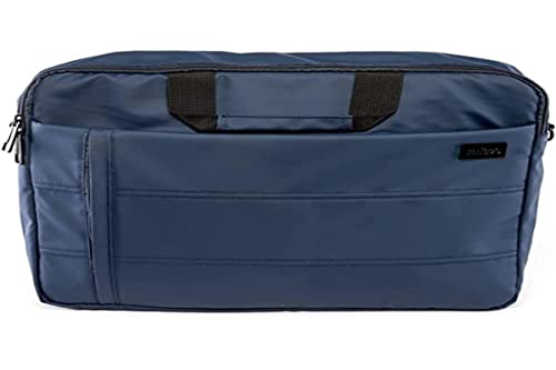 Nilox, Borsa Porta Pc Con 3 Scomparti, Custodia Pc 15.6" Con Cerniera Rinforzata E Tracolla Inclusa, Interno Foderato Ed Esterno In Poliestere, Con Lo
