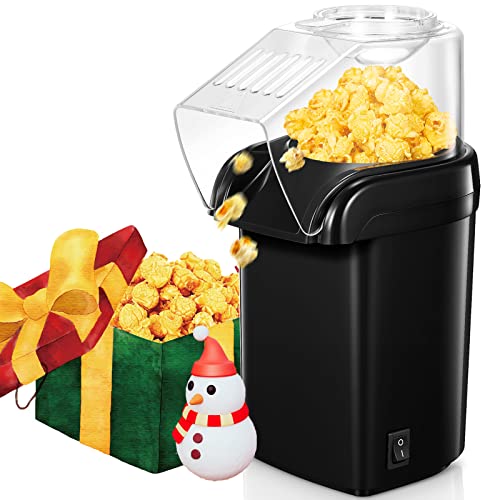 Macchina Per Popcorn Ad Aria Calda, 1200W, 2 Minuti Di Pop Corn Fatti In Casasenza Grassi E Olio, Include Cucchiaio Dosatore Per Mais, Design Compatto