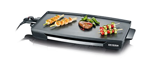 Severin Kg 2397 Piano Cottura Xxl Da 2200 Watt, Superficie Di Cottura Multiuso, Piastra In Alluminio Pressofuso Antiaderente, Piastra Antiaderente Da