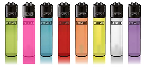 48 Accendini Clipper Pietra Traslucido