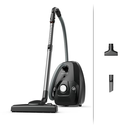 Rowenta Ro6136 Green Force Max Silence, Aspirapolvere A Traino, 4,5 L, Motore Potente 900 W, 65 Db(A), Design Compatto, Aspirapolvere Silenzioso E Eco