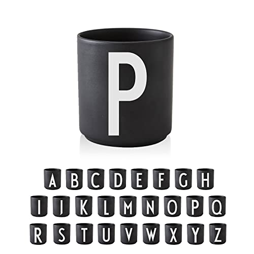 Design Letters Tazzine Caffe In Porcellana (A-Z) | Idee Regalo Uomo & Regalo Donna | Tazze Colazione Perfetto Per Decorazione Della Casa, Decorazione