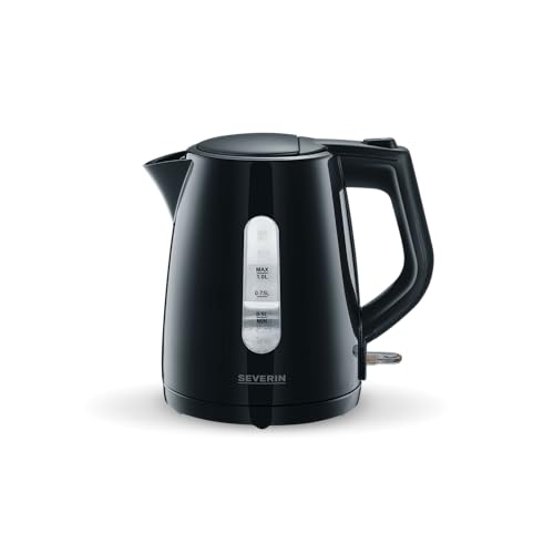 Severin Wk 3410 Bollitore Elettrico 2200 W Di Alta Qualità Con Sistema Central Cordless, Teiera Elettrica Con Filtro Anticalcare E Capacità Di 1 Litro