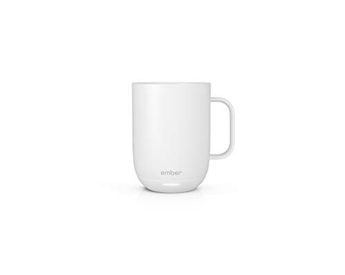 Ember New Temperature-Control Smart Mug 2, 414 Ml, White, 90 Min. Battery Life – App-Controlled Heated Coffee Mug – New & Improved Design