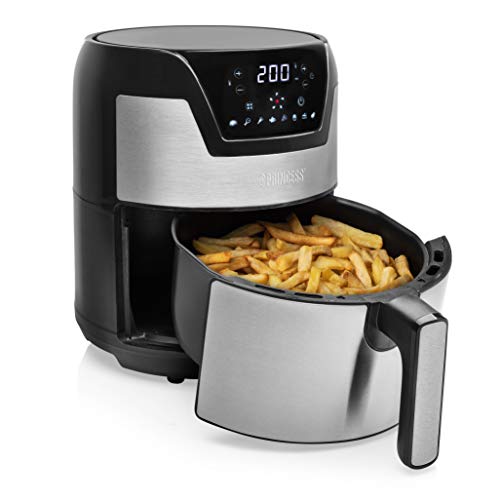 Princess Friggitrice Ad Aria Digitale Airfryer Xxl, 1500 W, 4.5 Litri, Acciaio Inossidabile, 8 Impostazioni Di Cottura, Protezione Contro Il Surriscal