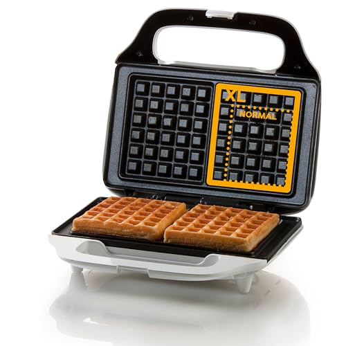 Domo Do9133W Waffle Maker Xl, 900 W, Alluminio, Bianco