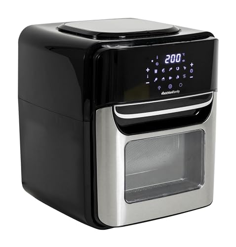 Melchioni Family | Friggitrice Ad Aria Smart Virginia, Capacità 12L, Timer 1/90 Minuti, Con Wifi Compatibile Con Google E Alexa, Air Fryer Multiprogra