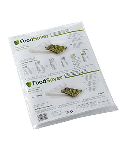 Foodsaver 32 Sacchetti Termosigillabili Per Macchina Per Sottovuoto, Senza Bpa, 28.4 X 36 Cm, Bianco