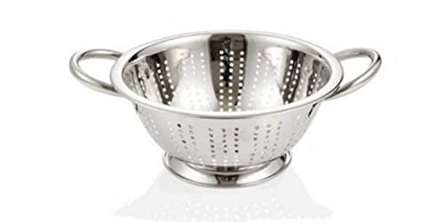 Tescoma 428506 Colapasta Con Base E Due Manici, Acciaio Inossidabile, Linea Grandchef, Diametro20 Cm