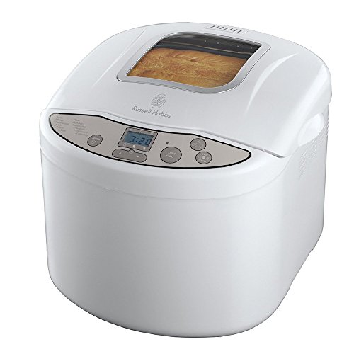 Russell Hobbs Macchina Del Pane, 450G / 700 G / 1 Kg, Timer 13 H, 12 Programmi, Oblò Trasparente, Cottura Rapida, 3 Dorature, 660 W, 18036-56 [Classe