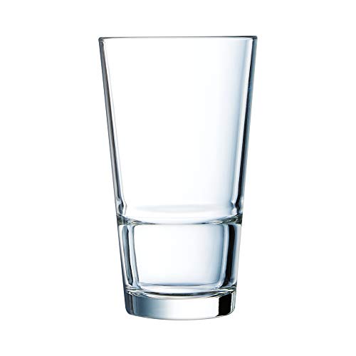 Arcoroc Arc H5642 - Set Di 6 Bicchieri Da Long Drink, 400 Ml, In Vetro Trasparente