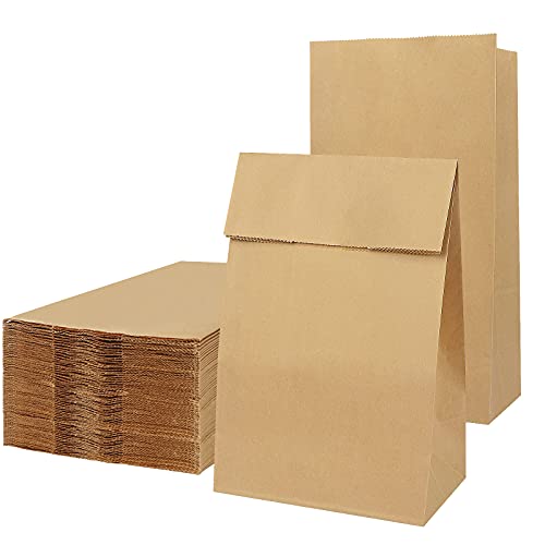 50Pz Sacchetti Di Carta Marroni, Sacchetti Di Carta Per Alimenti, Sacchetti Carta Kraft, Sandwich Lunch Sacchetti,Sacchetti Di Carta Per Generi Alimen