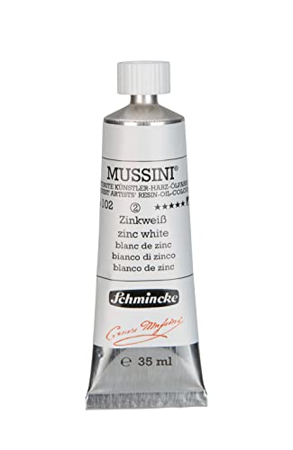 Schmincke Mussini Oils Zinc White 35Ml Tube Series 2