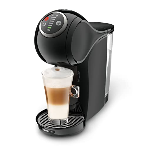 Dolce Gusto Nescafé De'Longhi Genio Plus Edg315.B - Caffettiera Automatica A Capsule, 15 Bar A Pressione, Serbatoio Da 0,8 L, Colore: Nero