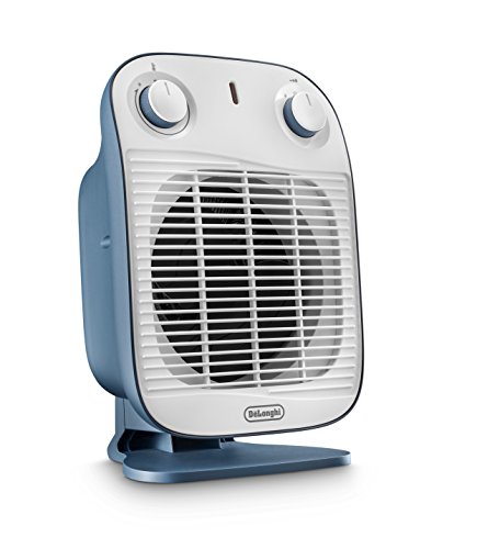 De'Longhi Hfs50B20.Av Termoventilatore, Silenzioso E Leggero, 3 Livelli Di Potenza, Ventilazione Estiva, Protezione Antigoccia, Maniglia, Dispositivo