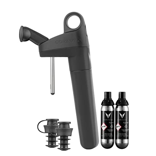 Coravin Pivot + Sistema Di Conservazione Del Vino | Mantiene Il Vino Fresco Fino A 4 Settimane | Incl. 2 Tappi Pivot, 2 Capsule Coravin Pure E 1 Aerat