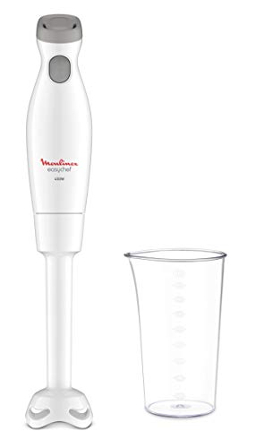 Moulinex Easychef Dd45A1 – Frullatore A Immersione, 450 W, 2 Velocità, Lame Zelkrom, Bianco