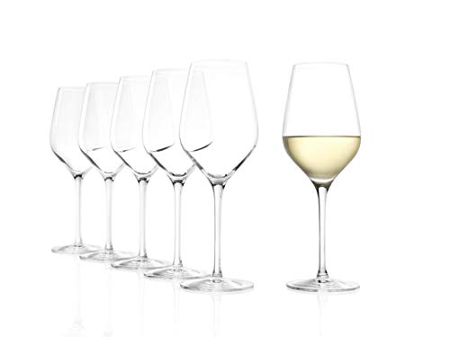Stölzle Lausitz Exquisit Royal Set Di 6 Bicchieri Da Vino Bianco / 420 Ml Bicchieri Da Vino Bianco/Lavabile In Lavastoviglie/Resistente Agli Urti/Vetr