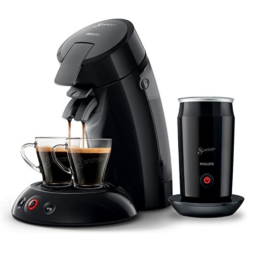 Philips Domestic Appliances Senseo Hd6553/65 - Macchina Da Caffè Originale Con Montalatte, Con Tecnologia Crema Plus, Colore: Nero